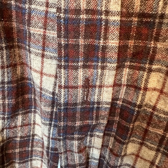 Vintage Pendleton Size Large Plaid Brown 100% Virgin Wool USA Made Mens Shirt - Picture 9 of 10